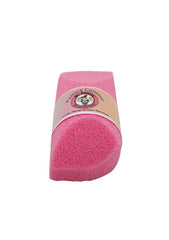 Front view of Mr. Pumice Contour Bar in pink for smoothing skin.
