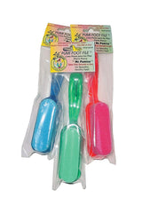 Mr. Pumice Lil’ Pumi Foot File pack of three, antibacterial, dual-sided foot scrubbers for soft, healthy feet.